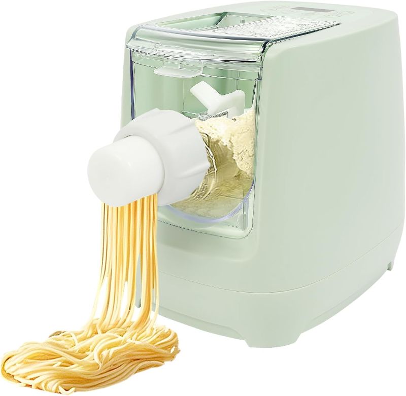 Photo 1 of Electric Pasta Maker,Automatic Pasta Machine,260W Household Pasta Maker, Automatic Noodle Maker with 13 Noodle Shapes to Choose for Home Kitchen Use,Green