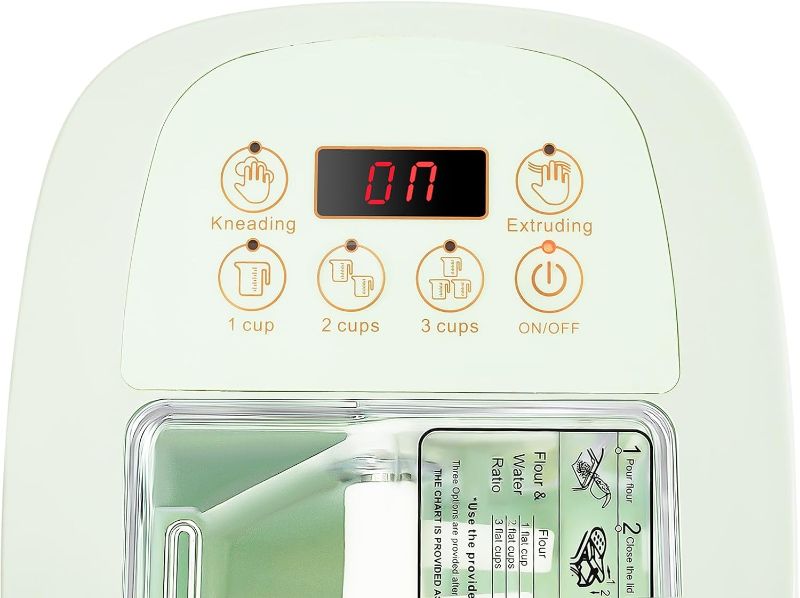 Photo 1 of Electric Pasta Maker,Automatic Pasta Machine,260W Household Pasta Maker, Automatic Noodle Maker with 13 Noodle Shapes to Choose for Home Kitchen Use,Green