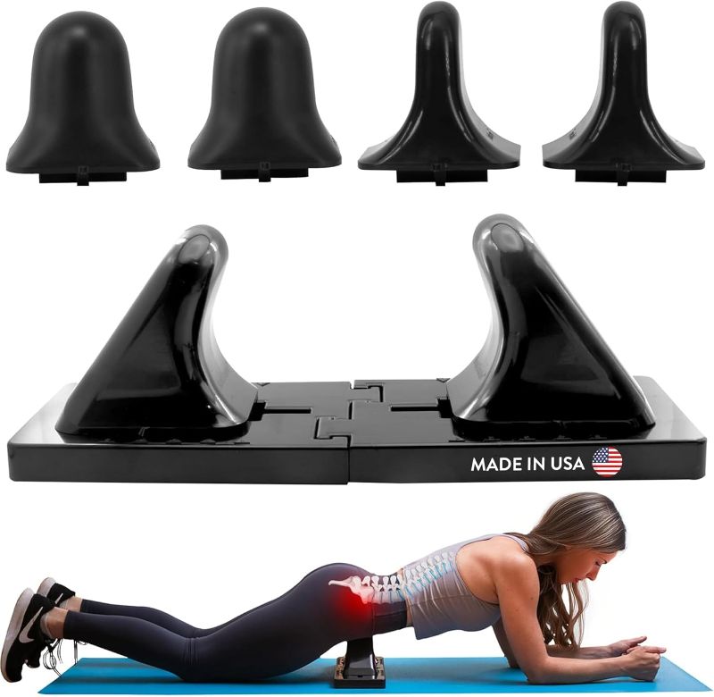 Photo 1 of Thrival Deep Tissue Pro - Fully Adjustable Psoas Muscle Release Tool for Hip Flexor, Back, Glute, Iliacus, and Neck Pain - Trigger Point and Myofascial Release Tool – Carbon Black