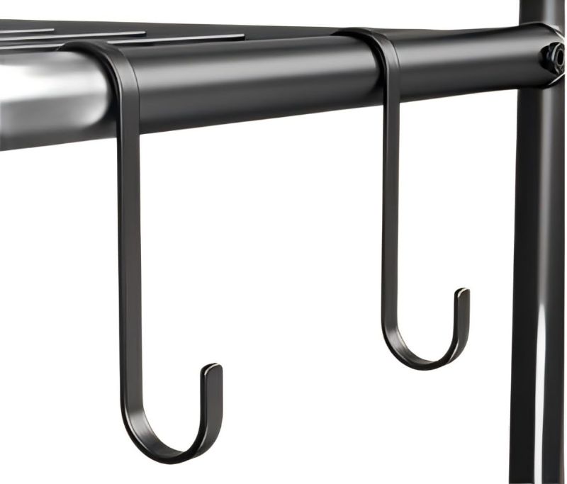 Photo 1 of CHENLIQING All-in-One Mobile Weight Rack & Yoga Mat Holder for Home Gym: Includes Hooks for Dumbbells, Kettlebells, & Rollers