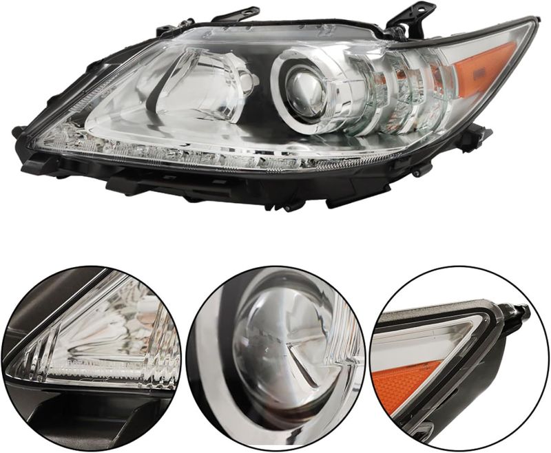 Photo 1 of labwork Left Headlight Assembly Replacement for Lexus ES300H ES350 2013-2015 Headlight with DRL Driver Side