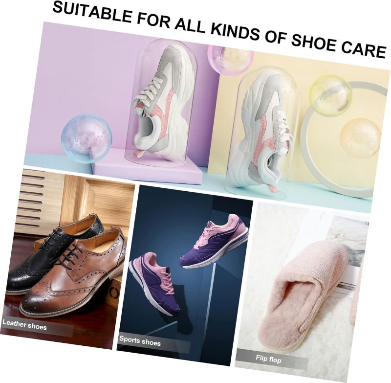 Photo 1 of 12PCS Box containers with lids closet organizer Shoes Storage Bin storage cubes shoe organizer for closet Shoe Container storage bins with lids white clamshell shoe box thicken