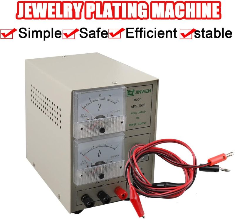 Photo 1 of L-home Jewelry Plating Machine Gold Silver Electroplating Machine Tool Portable Digital Electroplating Equipment Kit Gold Tools Jewelry Tools
