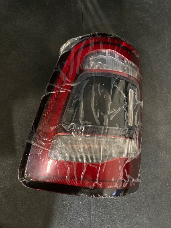 Photo 1 of LED Tail Lights Assembly Without Blind Spot Compatible with Ram 1500 2019 2020 2021 2022 Left Driver Side Taillights Rear Brake Light Tail Lamps Replace 55112993AB Black Smoke