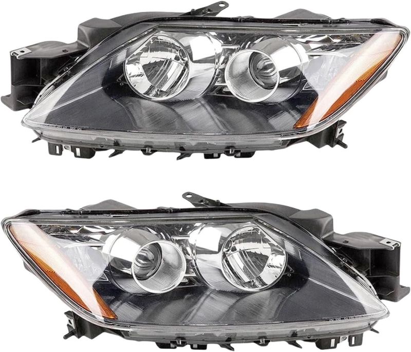Photo 1 of Kamshing 2pcs A Pair Compatible For Mazda CX-7 CX7 2007-2014 Front Bumper Headlight Headlamp Head Light Head Lamp(1Pair halogen)