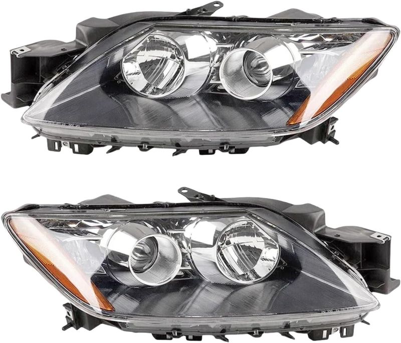 Photo 1 of Kamshing 2pcs A Pair Compatible For Mazda CX-7 CX7 2007-2014 Front Bumper Headlight Headlamp Head Light Head Lamp(1Pair halogen)