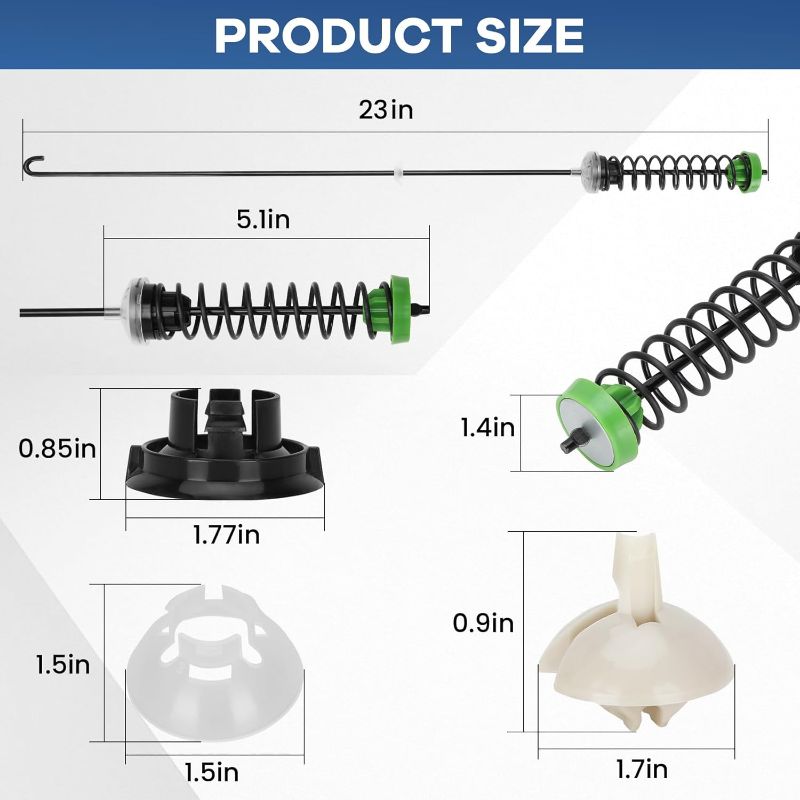 Photo 1 of W11130362 Washer Suspension Rod Kit Compatible with Whirlpool Maytag Kenmore Washing WTW5000DW2 WTW5000DW3 WTW5000DW1 MVWX655DW1 MVWC565FW1-Replaces W10594080 W10735786 W10748956 W10780040