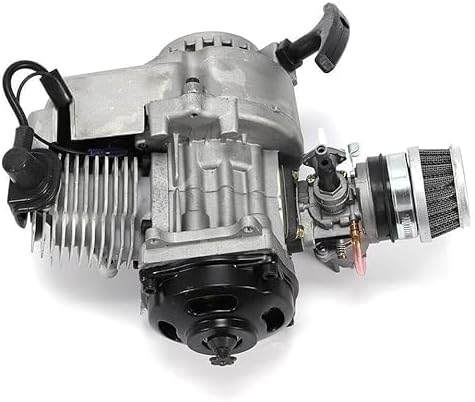 Photo 1 of 2 Stroke Engine Motor 49CC Pull Start Mini Moto Engine Motor Kit for Pocket Bike Mini Dirt Bike ATV Scooter (47/49 CC 2-Stroke Engine)
