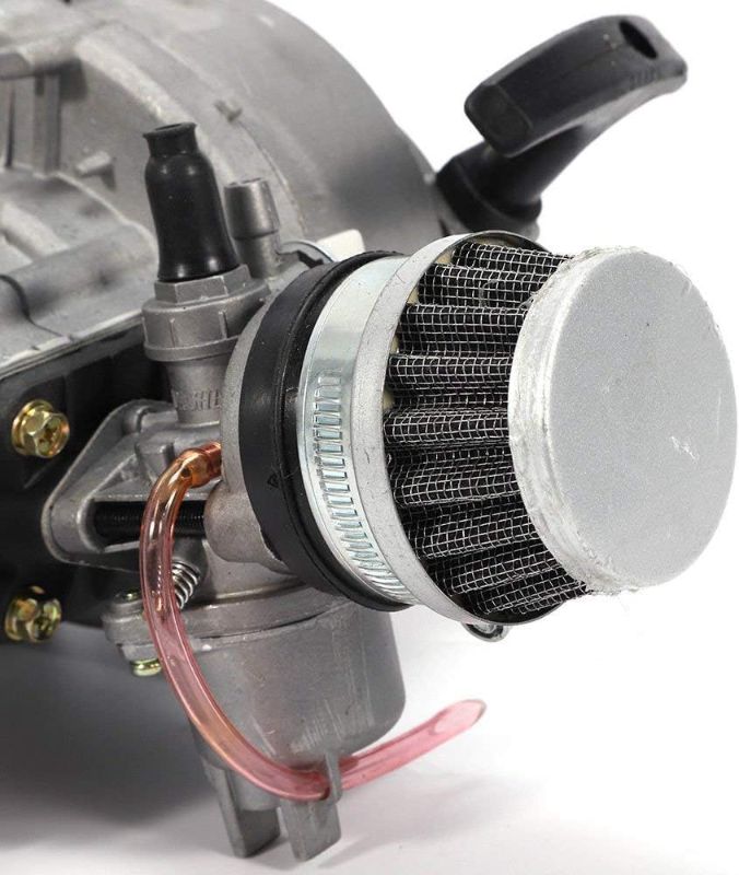Photo 1 of 2 Stroke Engine Motor 49CC Pull Start Mini Moto Engine Motor Kit for Pocket Bike Mini Dirt Bike ATV Scooter (47/49 CC 2-Stroke Engine)