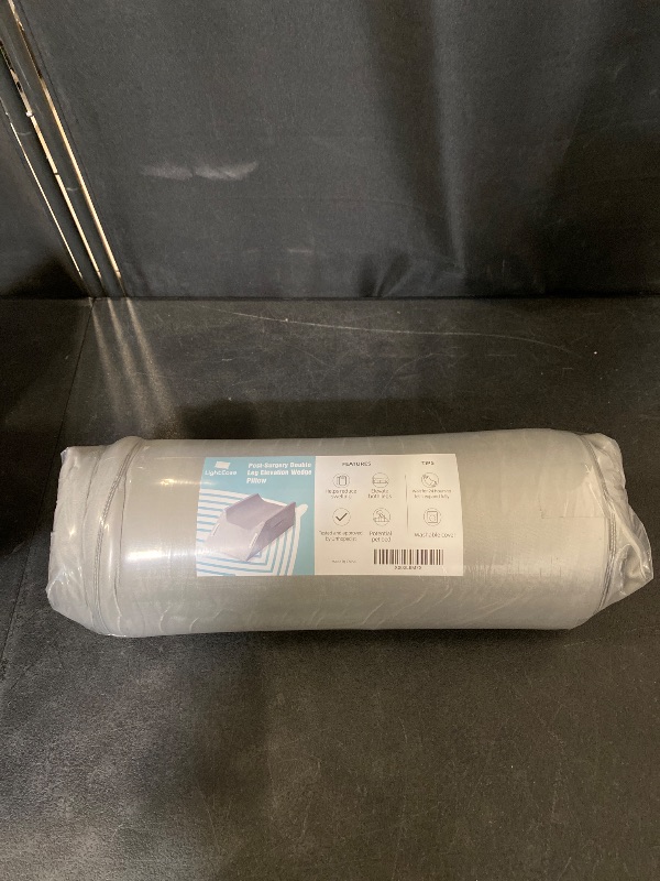 Photo 1 of Leg Elevation Pillows for After Surgery, Injury or Rest, Memory Foam Leg Elevating Pillow, Leg Pillow Elevation Blood Circulation, Knee Pillow Wedge Pillow for Knee Hip Ankle Pain Relief, Grey