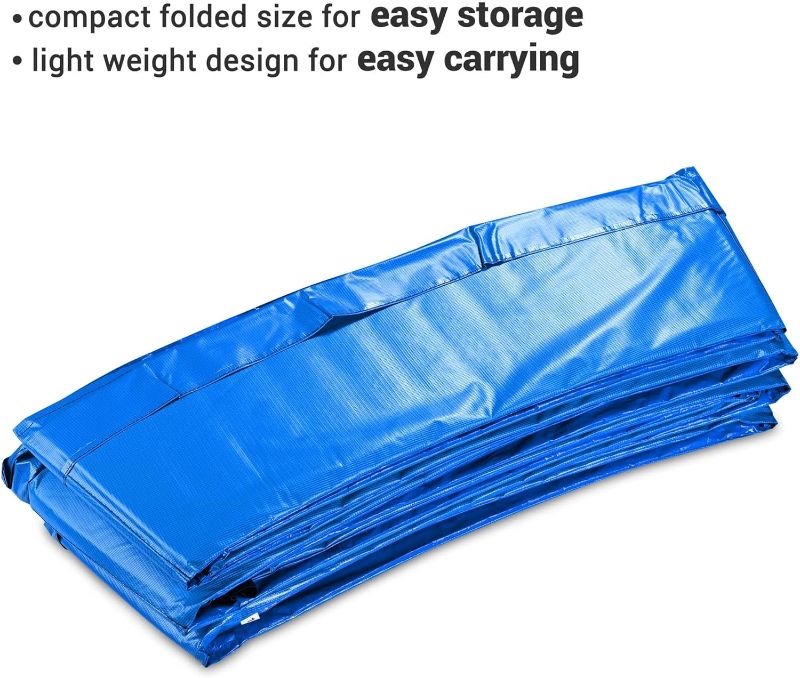 Photo 1 of AW 12/13/14/15FT Trampoline Spring Cover Replacement Trampoline Safety Pad Trampoline Accessories, UV-Resistant, PVC EPE Foam Protection Blue/Multicolor/Green