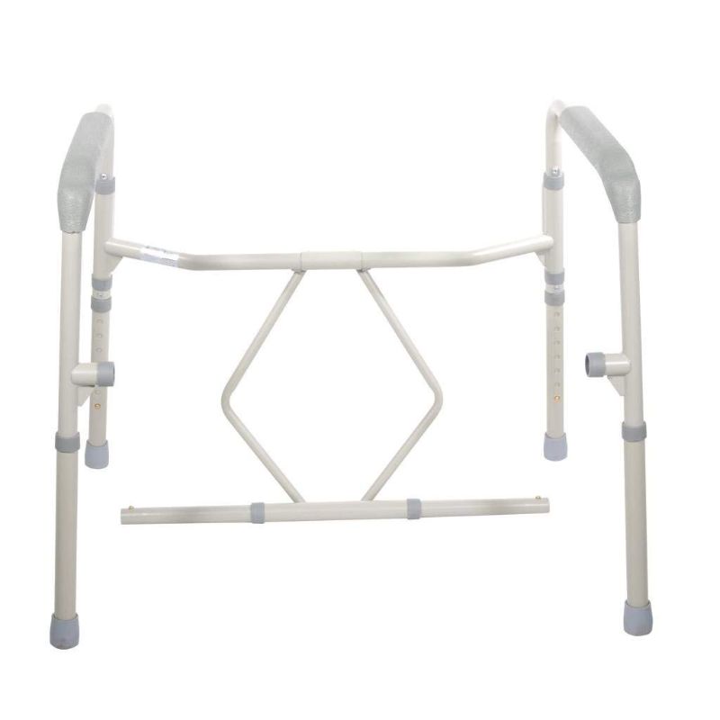 Photo 1 of HEALTHLINE Heavy Duty Commode Bariatric, Medical Bedside Folding Bariatric Commode Chair Toilet for Elderly Seniors Disabled, Wide, 650 lbs, Gray