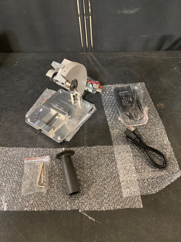 Photo 1 of Mini Table Saw, 4" Portable Saw Cutting Soft Metal Wood Plastic Cutting Machine For Soft Metal, Thin Stainless Steel Plate And Iron Plate