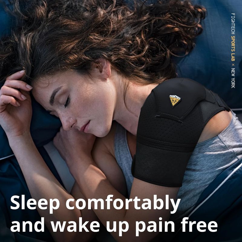Photo 1 of Large - FIGHTECH Shoulder Brace for Torn Rotator Cuff for Men and Women Support & Pain Relief - black 