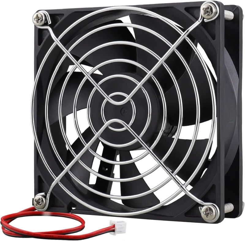 Photo 1 of GDSTIME 92mm x 92mm x 25mm 12V Dual Ball Bearings Brushless Cooling Fan for Desktops, Laptops, Servers, Switches with air tunnel.