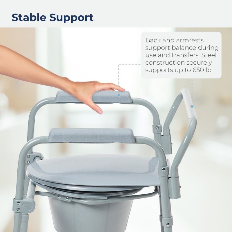 Photo 1 of Drive 11117N-1 Medical Medical Bariatric Folding Commode
