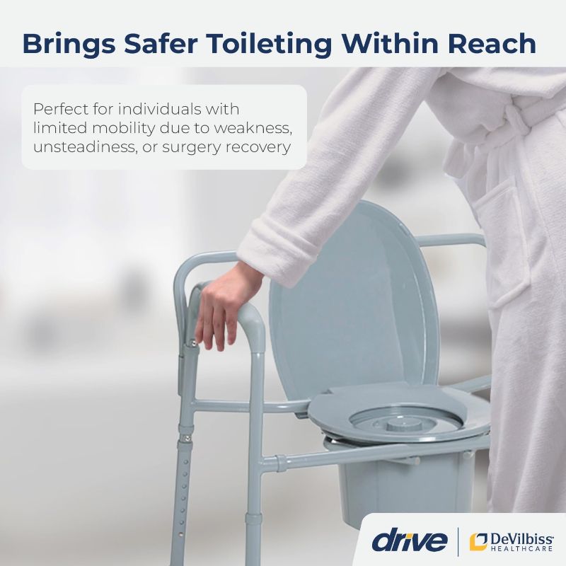 Photo 1 of Drive 11117N-1 Medical Medical Bariatric Folding Commode