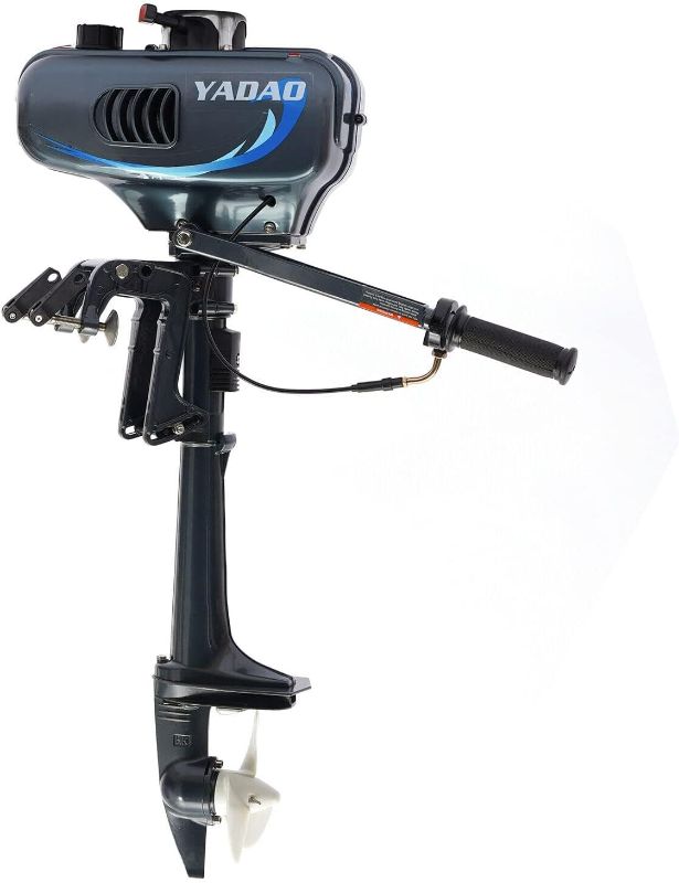 Photo 1 of Outboard Motor, Vessel Outboard Motor 2-Stroke 6HP 102CC Heavy Duty Fishing Boat Motor Boat Engine Water Cooling System W/CDI System