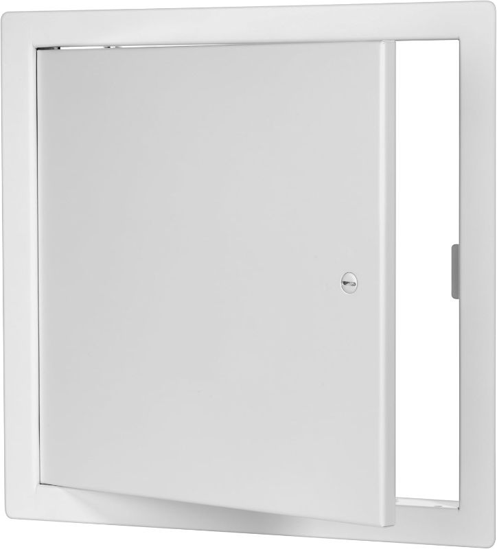 Photo 1 of Premier Access Doors 2002 Series Steel Access Door, 24 x 24 Flush Universal Mount, White (Screwdriver Latch)