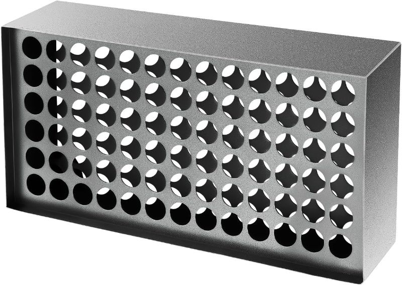 Photo 1 of 78 Holes Tattoo Ink Rack Wall Mounted Iron Pigment Ink Tattoo Bottles Holder Display Stand, Permanent Makeup Tattoo Ink Organizer Shelves for Tattoo Artists