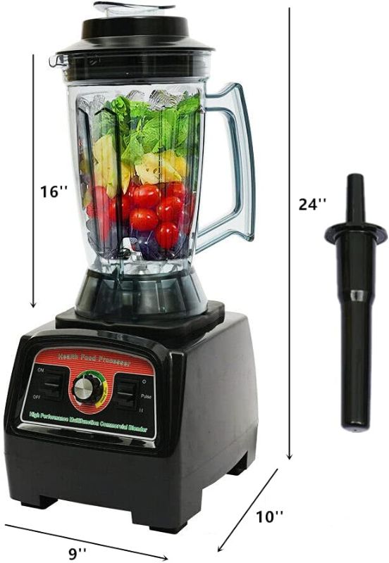 Photo 1 of Professional Countertop Blender 2800W Commercial Smoothie Blender Shakes Smoothies Juicer Maker Machine with 140 OZ BPA Free Pitcher (Smoothie Blender)