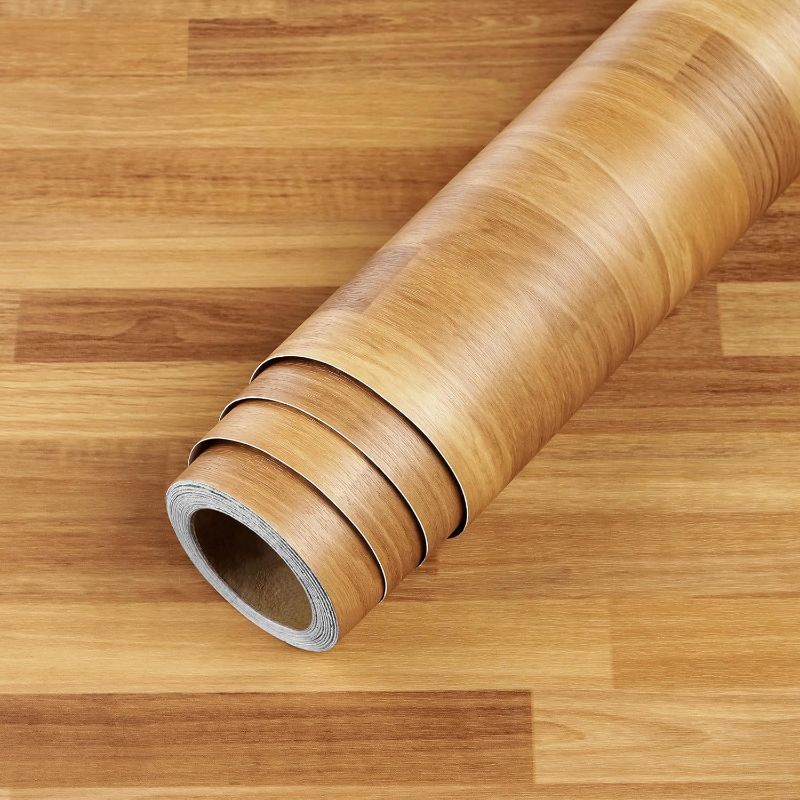 Photo 1 of LACHEERY Butcher Block Countertop Contact Paper 160 x 36 Inch Extra Wide Peel and Stick Wallpaper Wood Contact Paper for Kitchen Bathroom Countertops Counter Top Waterproof Removable Wood Wall Paper