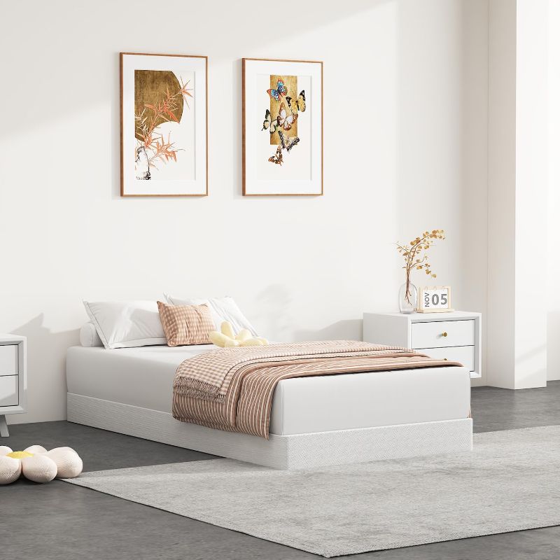 Photo 1 of Box Spring for Twin Bed, 5 inch Twin Box Spring Only, Strong Metal Frame Mattress Foundation, No Noise, Easy Assembly