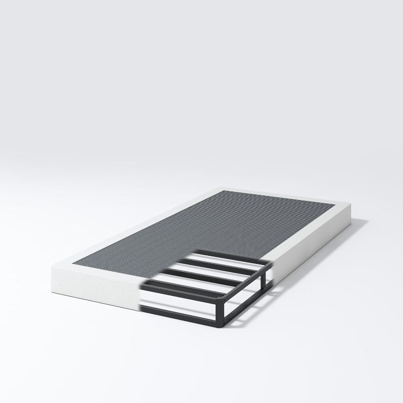 Photo 1 of Box Spring for Twin Bed, 5 inch Twin Box Spring Only, Strong Metal Frame Mattress Foundation, No Noise, Easy Assembly