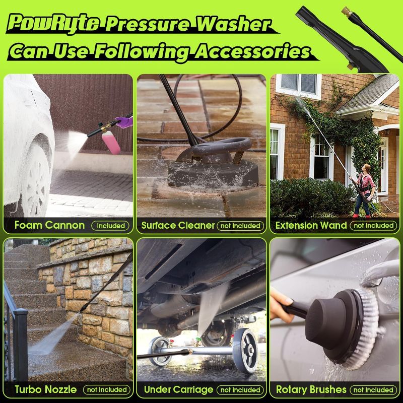 Photo 1 of Electric Pressure Washer, Foam Cannon, 4 Different Pressure Tips, Power Washer, 3800 PSI 2.4 GPM