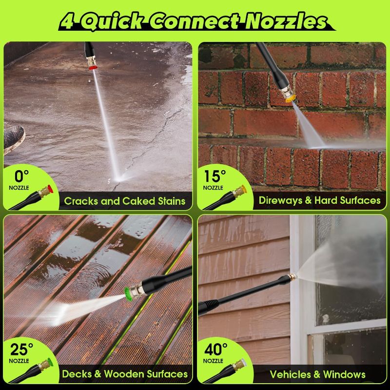 Photo 1 of Electric Pressure Washer, Foam Cannon, 4 Different Pressure Tips, Power Washer, 3800 PSI 2.4 GPM
