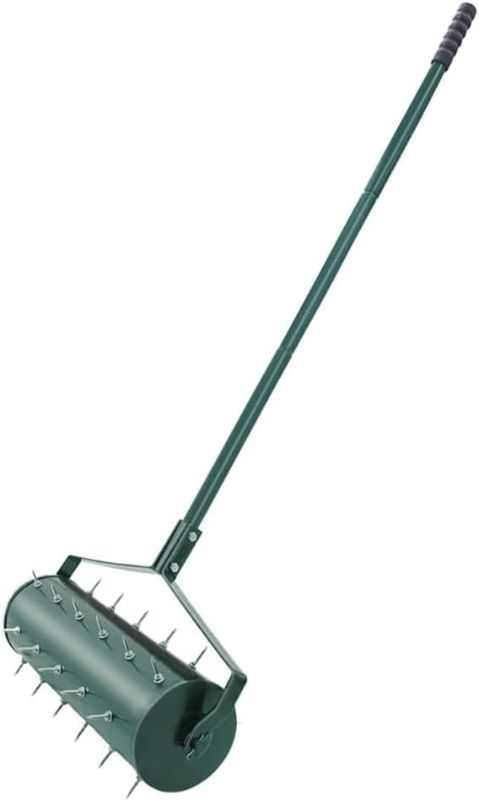 Photo 1 of THUNDERBAY Upgraded 18-Inch Lawn Aerator Garden Yard Heavy-Duty Spike Grass Rotary Manual Lawn Aerating Tool