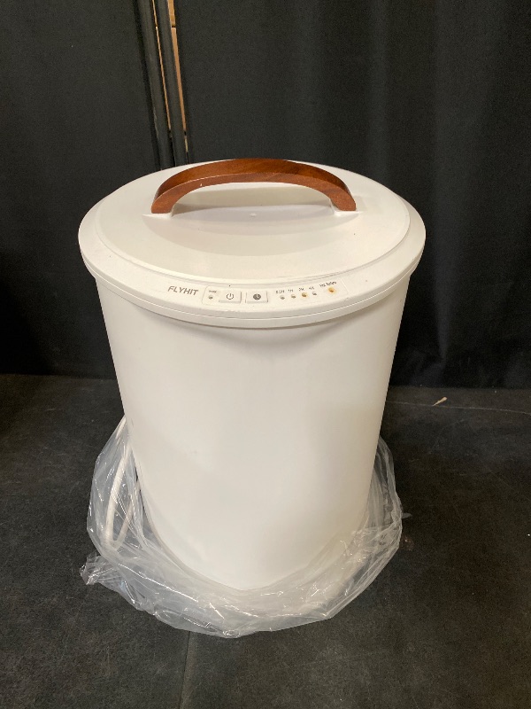 Photo 1 of Large Towel Warmer for Bathroom - Heated Towel Warmers Bucket, Wood Handle, Auto Shut Off, Fits Up to Two 40"X70" Oversized Towels, Bathrobes, Blankets, Best Ideal for Mother's Gifts