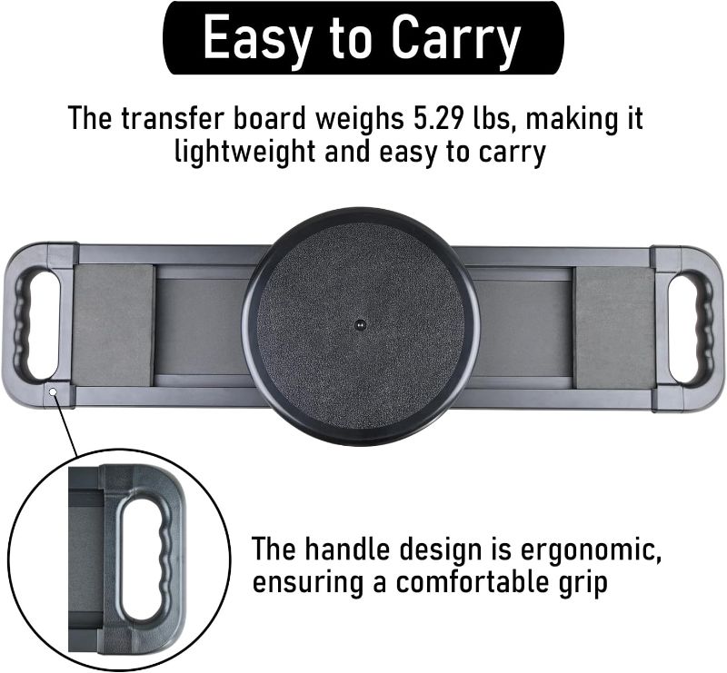 Photo 1 of Sliding Transfer Board from Bed to Wheelchair, Slide Transfer Board for Wheelchair Transfer, Wheelchair Transfer Board for Elderly Disabled