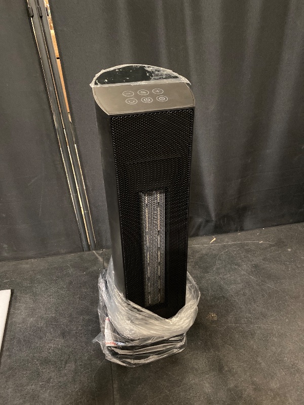 Photo 1 of Portable Space Heater for Indoor Use with Remote - QOWETU 70° Oscillating Electric Heater, 17 Inchs, 12H Timer, 1500W Quiet PTC Ceramic Heating with Thermostat, Fast Safety Heat for Home, Bedroom