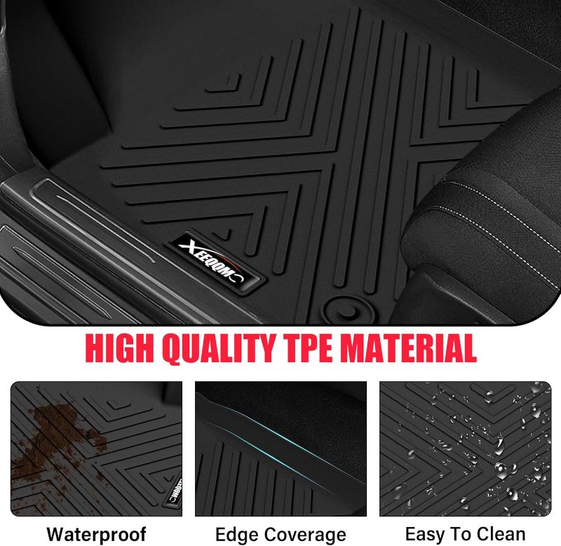 Photo 1 of Floor Mats for 2021-2024 Chevrolet/Chevy Tahoe/GMC Yukon 7 Seater with Trunk Mat All Weather TPE Rubber Cargo Liner Full Set for Chevrolet Tahoe/GMC Yukon Accessories (Not for Yukon XL)