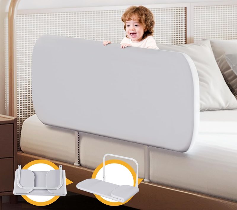 Photo 1 of Toddler Bed Rails for Travel - Baby Guard Bed Rail Portable for Crib, Twin, Queen, Full, King Size Beds - Easy to Assemble, Safety Bed Side Rail for Toddlers and Kids