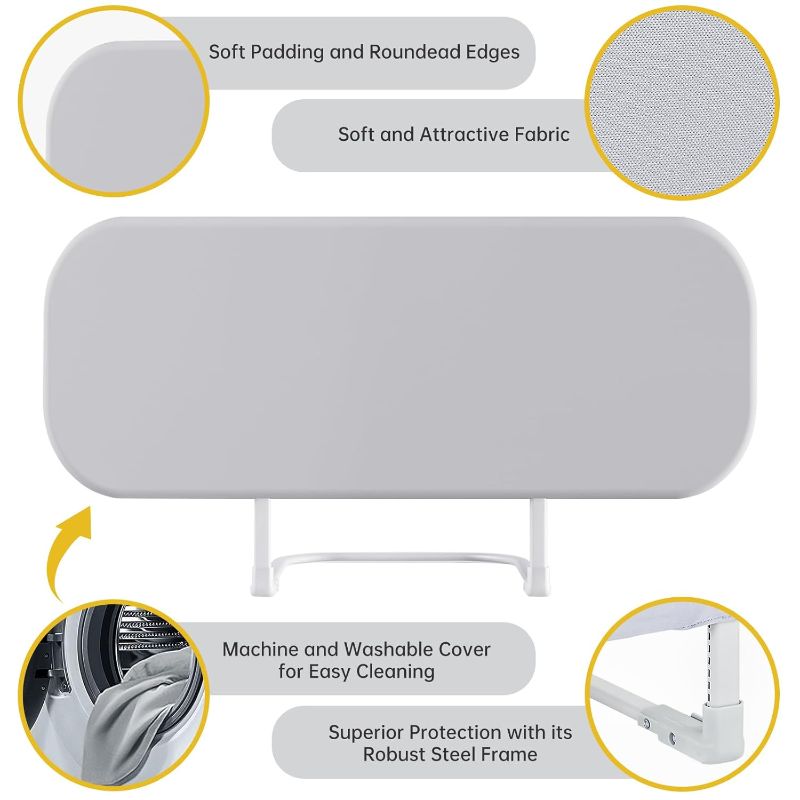 Photo 1 of Toddler Bed Rails for Travel - Baby Guard Bed Rail Portable for Crib, Twin, Queen, Full, King Size Beds - Easy to Assemble, Safety Bed Side Rail for Toddlers and Kids