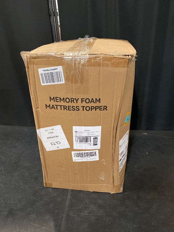 Photo 1 of Memory Foam Mattress Topper Queen Size, Dual Layer 4 Inch Mattress Pad,2 Inch Gel Memory Foam Plus 2 Inch Pillow Top Cover with 8-21 Inch Deep Pocket