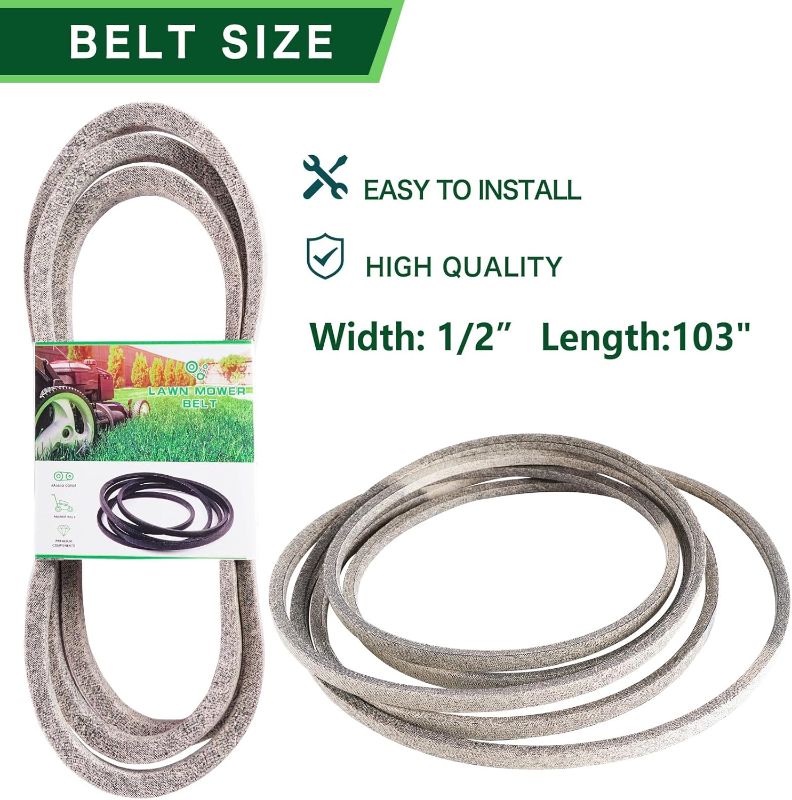 Photo 1 of Lawn Mower Deck Rebuild Kit for 46 inch Models Cub Cad et LTX1046VT LTX1046 LTX1045 Includes (2) Spindles 618-04865 (2) Flat Idler Pulley 753-08171 (1) Be lt 954-04219 (2) Blades 942-04244