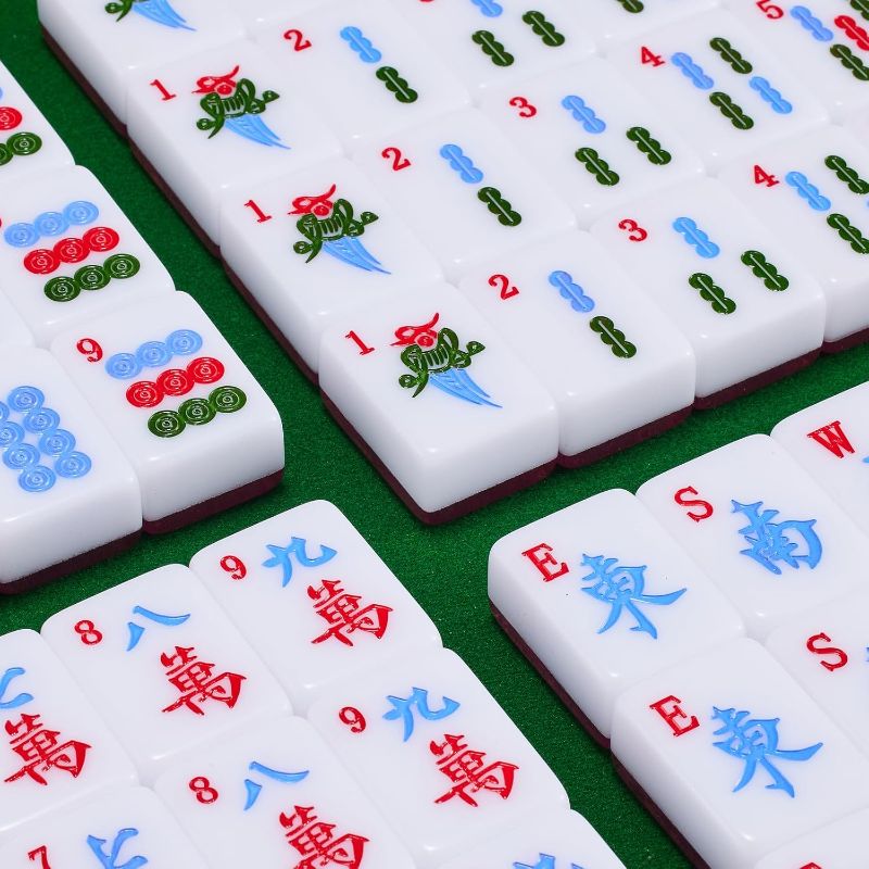 Photo 1 of American Mahjong Set 174 Acrylic Mahjong Tiles 1.6 "Large American Mahjong Game Set with Mahjong Gift Box