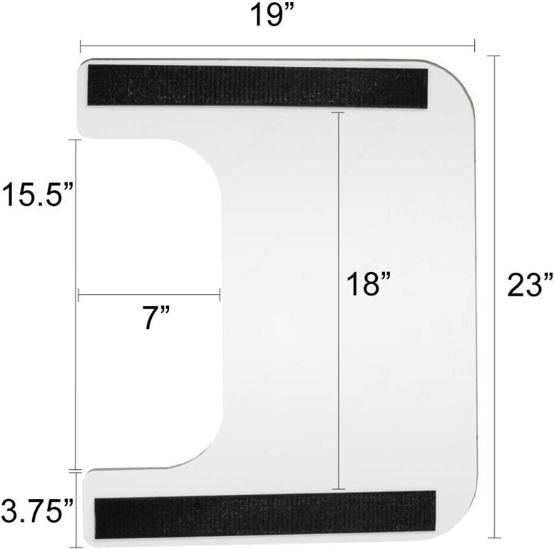 Photo 1 of Rehabilitation Advantage Slide-On Clear Polycarbonate Wheelchair Lap Tray