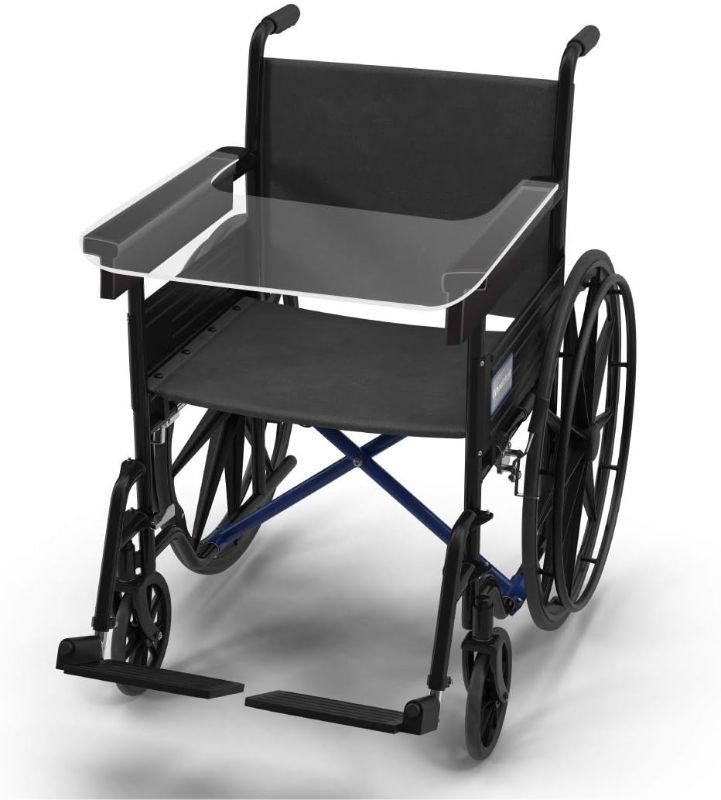 Photo 1 of Rehabilitation Advantage Slide-On Clear Polycarbonate Wheelchair Lap Tray