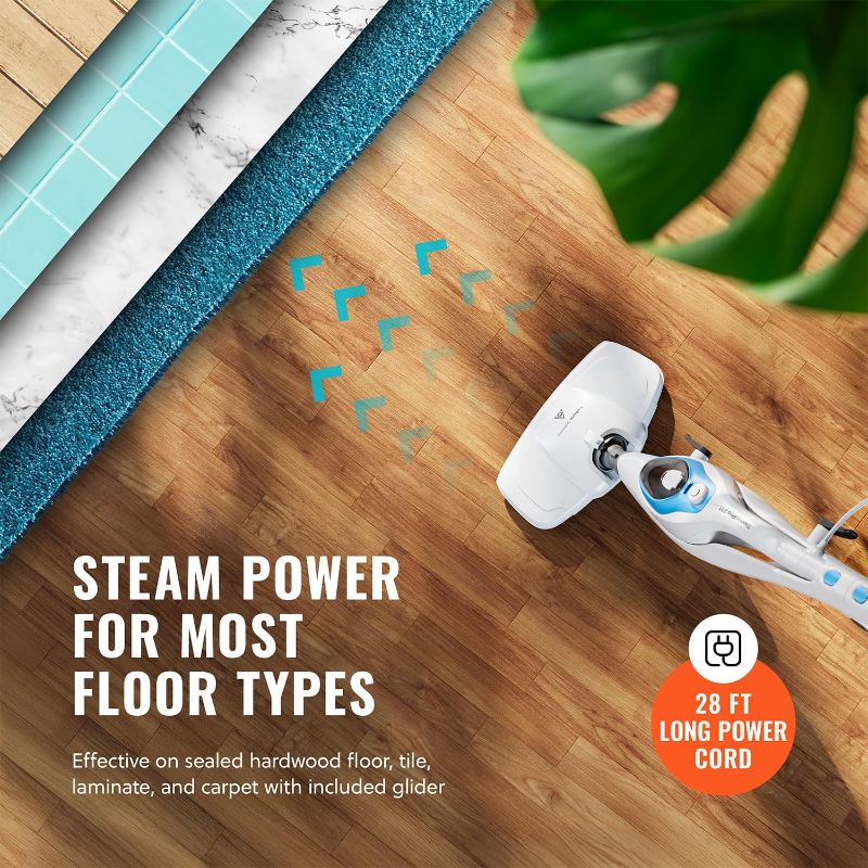 Photo 1 of PurSteam 10-in-1 Steam Mop, Floor Steamer with Detachable Handheld Steam Cleaner for Tile, Hardwood Floors