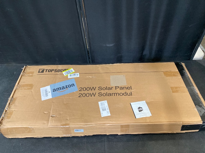 Photo 1 of Topsolar Solar Panel Kit 200?2*100W) Watt 12 Volt Monocrystalline Off Grid System for Homes RV Boat + 30A 12V/24V Solar Charge Controller + Solar Cables + Z-Brackets for Mounting