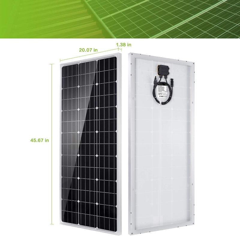 Photo 1 of Topsolar Solar Panel Kit 200?2*100W) Watt 12 Volt Monocrystalline Off Grid System for Homes RV Boat + 30A 12V/24V Solar Charge Controller + Solar Cables + Z-Brackets for Mounting