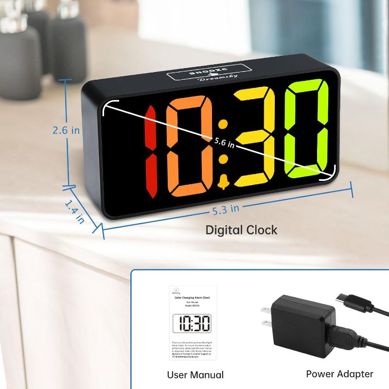 Photo 1 of DreamSky Small Digital Clock and Compact Digital Clock RGB