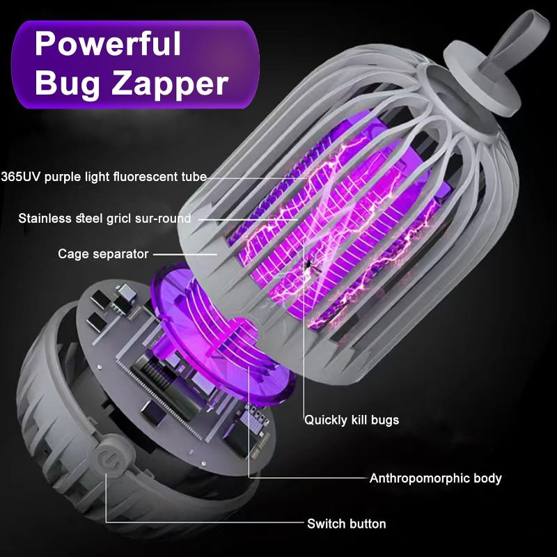Photo 1 of Bug Zapper Indoor,Mosquito Zapper,2024 Upgraded Powerful Indoor Bug Zapper for Home, Garden, Patio,Outdoor Camping
