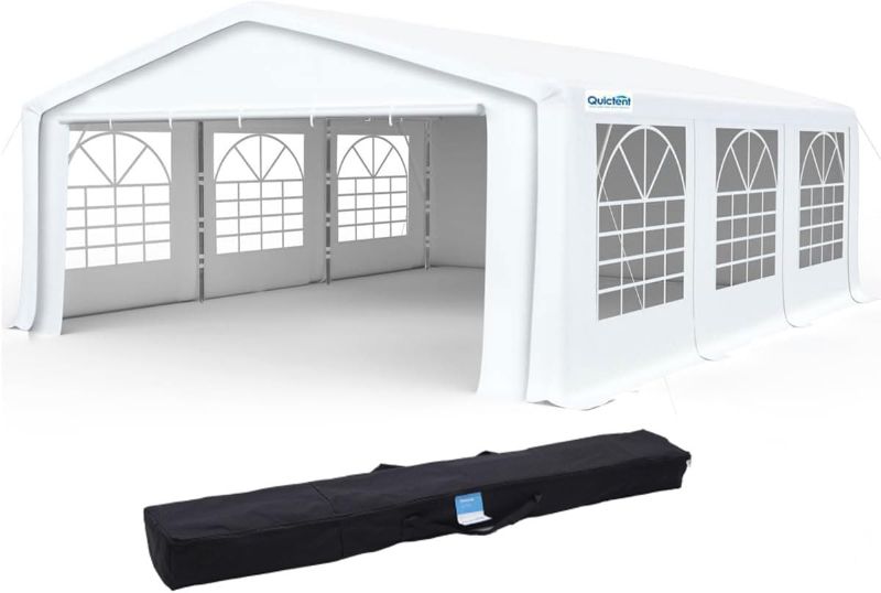 Photo 1 of Parts Only - Quictent Premium 13x20 Party Tent Heavy Duty Outdoor Gazebo White Event Shelter Wedding Canopy Tent for Parties Carport BBQ with Removable Sidewall Windows & Storage Bags