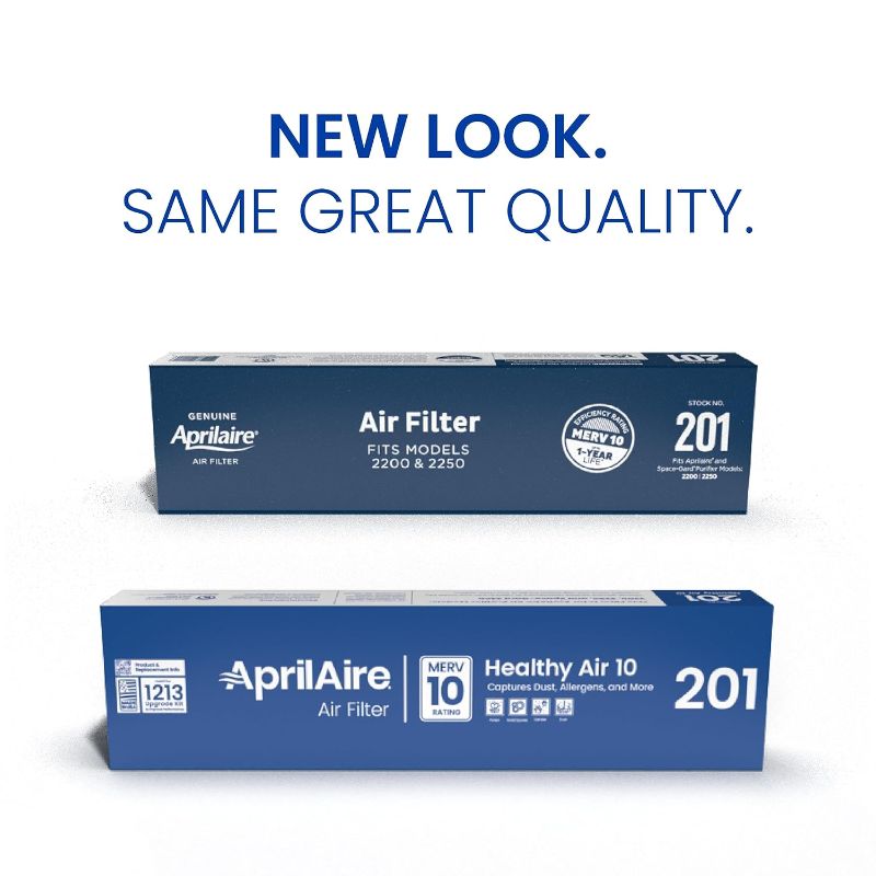 Photo 1 of AprilAire 201 Replacement Furnace Filter for AprilAire or Space-Gard 2200 or 2250 Whole-House Air Purifiers - MERV 10, 20x25x6 Air Filter (Pack of 1)