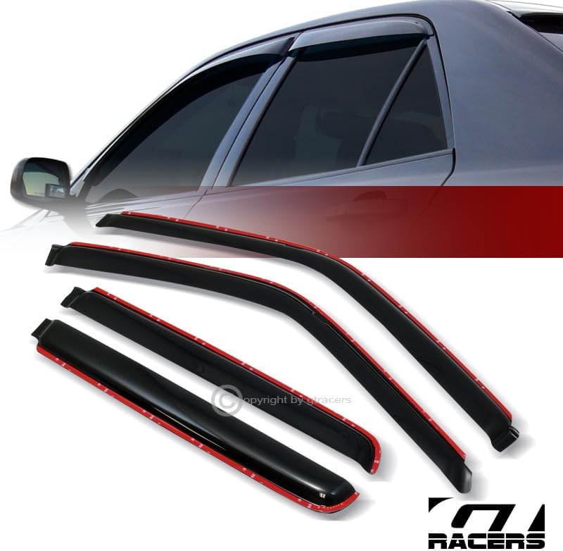 Photo 1 of HS Power in-Channel Sun/Rain Guards Window Deflector Smoke Window Visors 4P Set 1992-2000/1995-1999 Compatible with Chevy C/K Suburban/Chevy Tahoe 4DR Models

